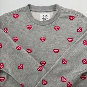 Zoe Karssen You'll Do All Over Sweatshirt XS GREY